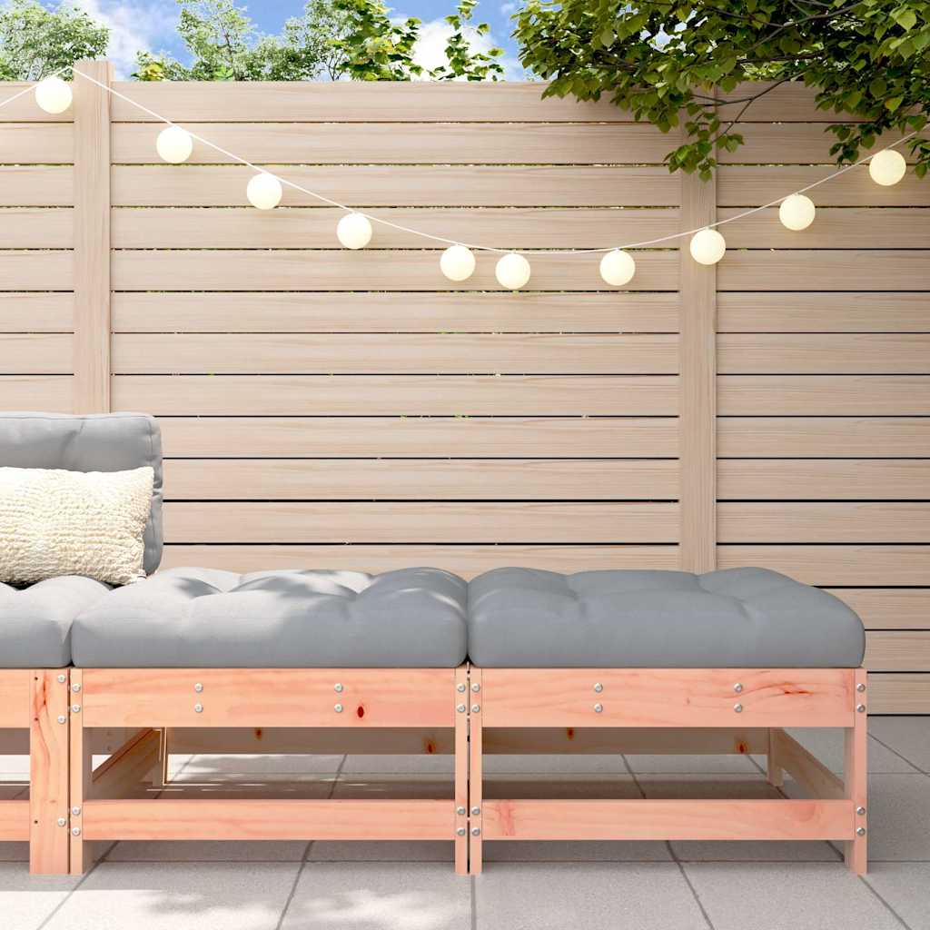 Set Mobilier De Grădină Cu Perne, 3 Piese, Negru, Lemn Masiv