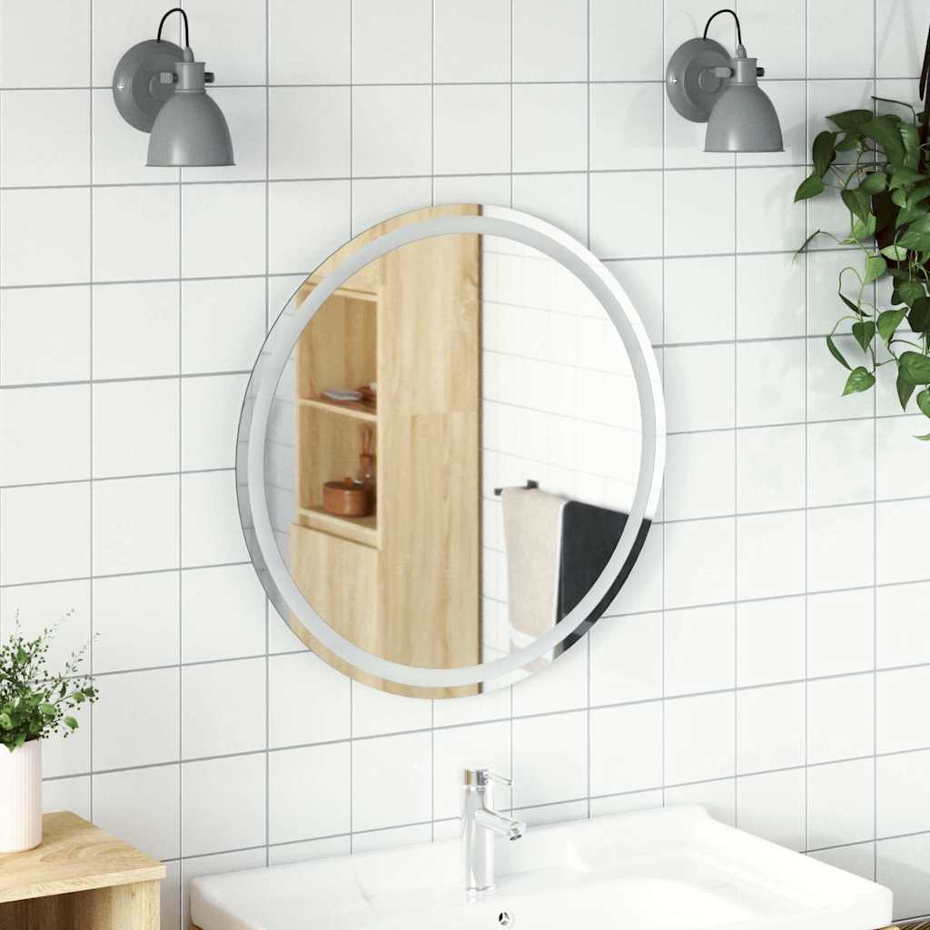 Oglindă De Baie Cu Led, , Rotundă