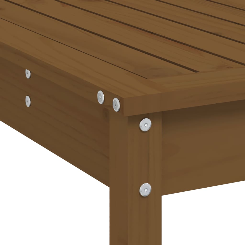 Set Mobilier Bar De Grădină, 5 Piese, Maro Miere Lemn Masiv Pin