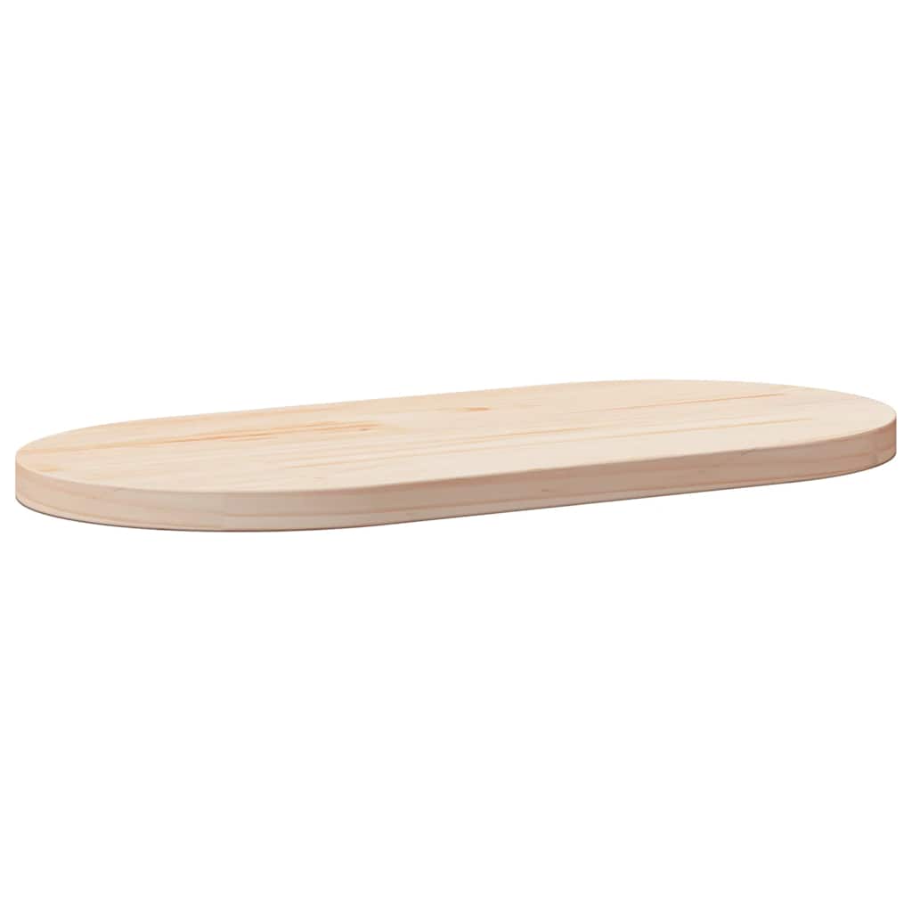 Blat De Masă, 100X50X2,5 Cm, Lemn Masiv De Pin, Oval