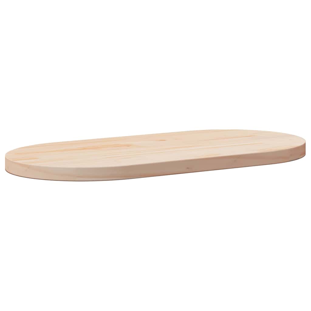 Blat De Masă, 100X50X2,5 Cm, Lemn Masiv De Pin, Oval