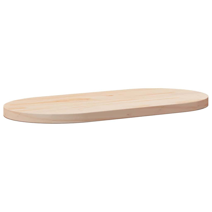Blat De Masă, 100X50X2,5 Cm, Lemn Masiv De Pin, Oval