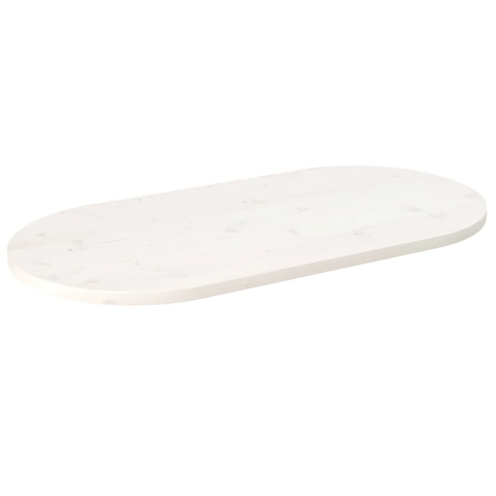 Blat De Masă, 100X50X2,5 Cm, Lemn Masiv De Pin, Oval