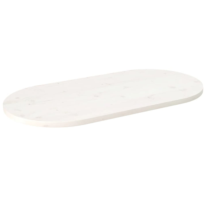 Blat De Masă, 100X50X2,5 Cm, Lemn Masiv De Pin, Oval