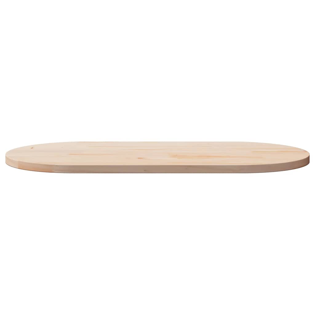 Blat De Masă, 100X50X2,5 Cm, Lemn Masiv De Pin, Oval