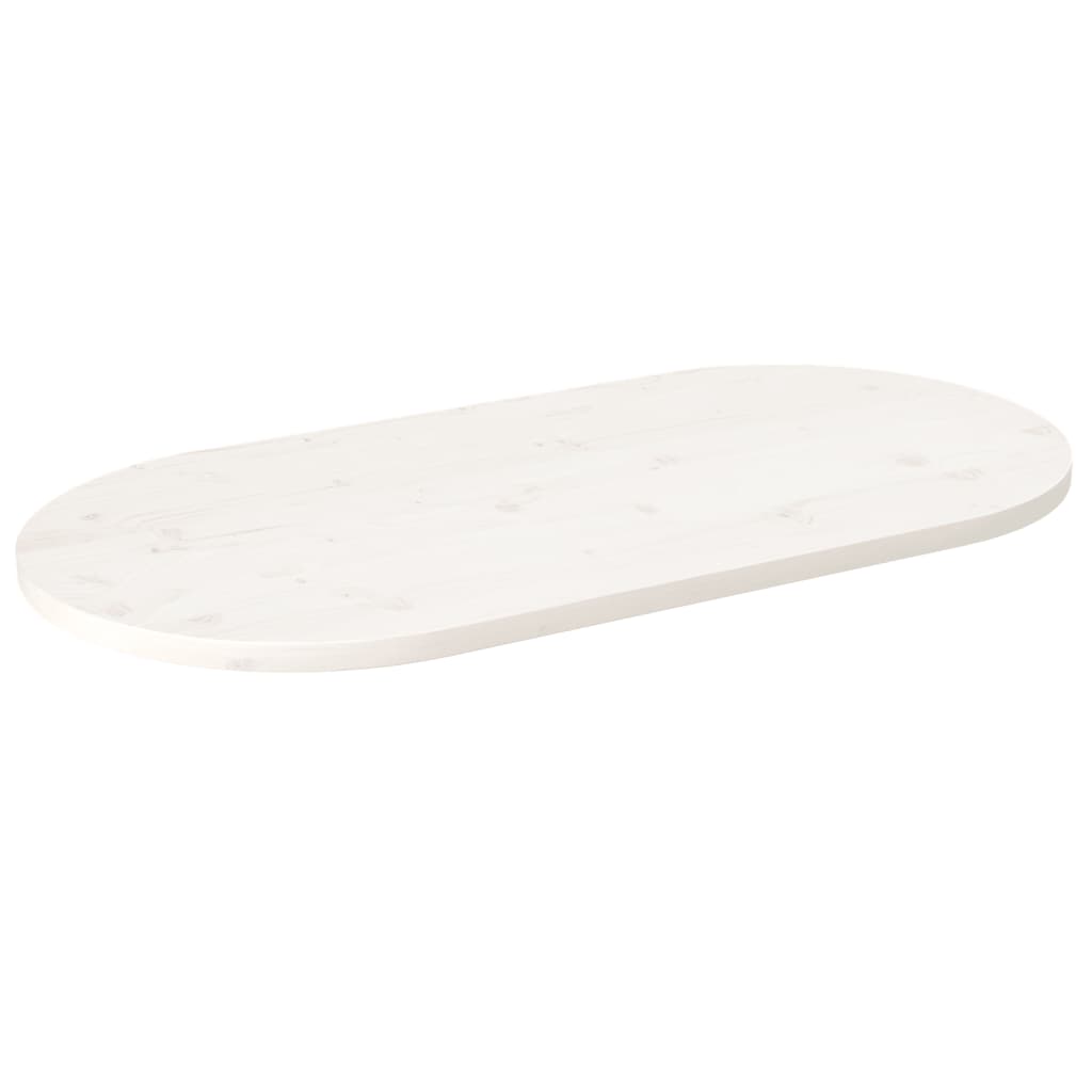 Blat De Masă, 100X50X2,5 Cm, Lemn Masiv De Pin, Oval