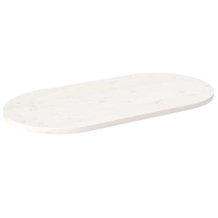 Blat De Masă, 100X50X2,5 Cm, Lemn Masiv De Pin, Oval