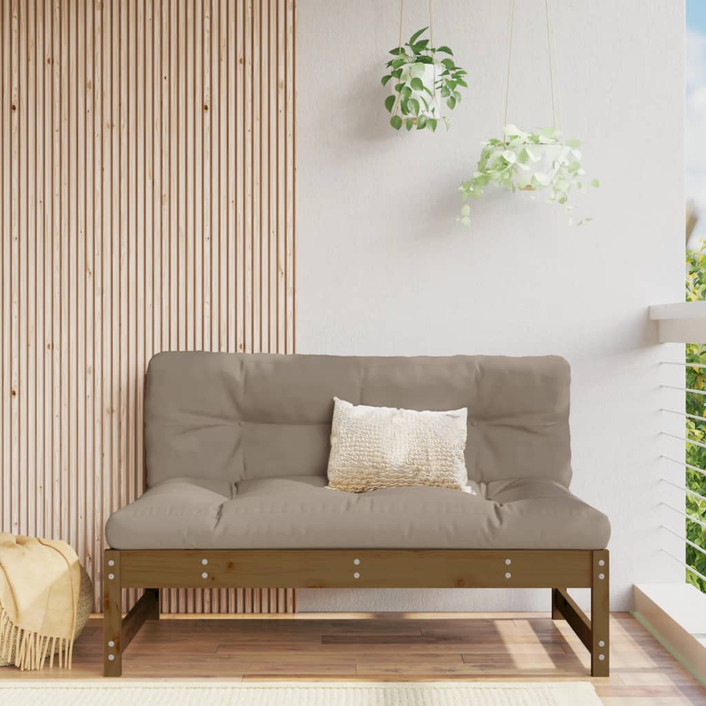 Set Mobilier Grădină, 2 Piese, Maro Miere, Lemn Masiv De Pin