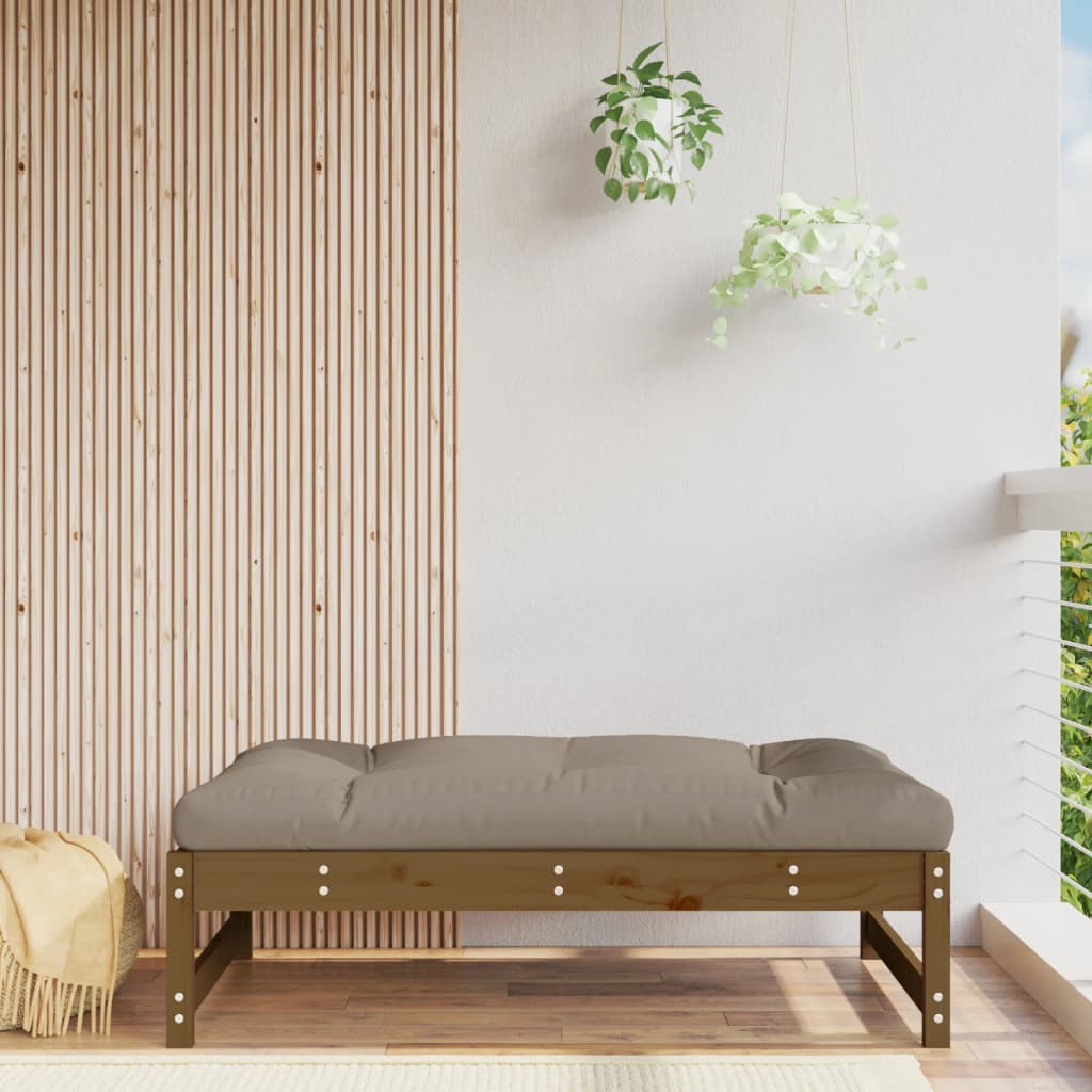 Set Mobilier Grădină, 2 Piese, Maro Miere, Lemn Masiv De Pin