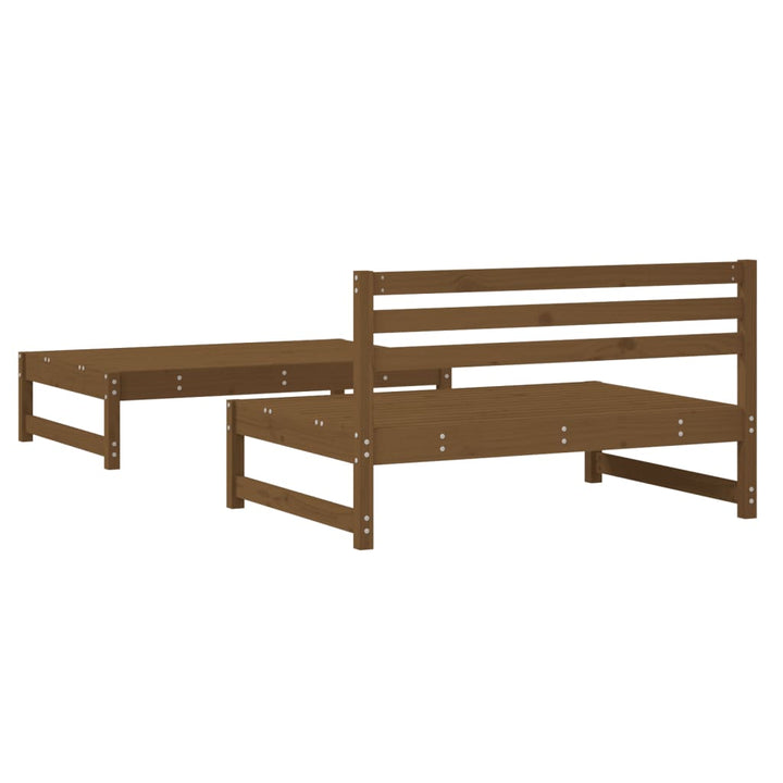 Set Mobilier Grădină, 2 Piese, Maro Miere, Lemn Masiv De Pin
