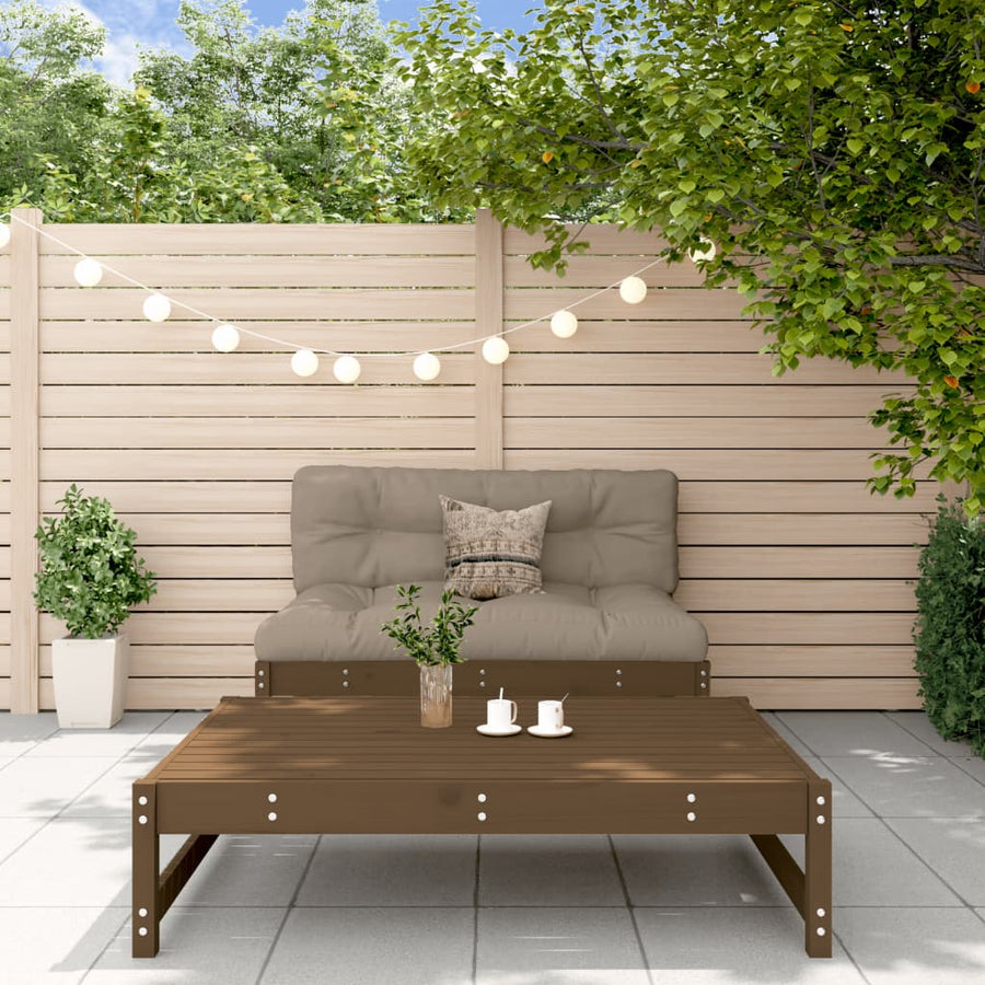 Set Mobilier Grădină, 2 Piese, Maro Miere, Lemn Masiv De Pin
