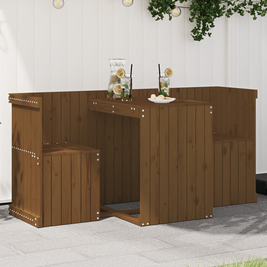 Set De Balcon Cu 2 Locuri, Lemn Masiv Douglas