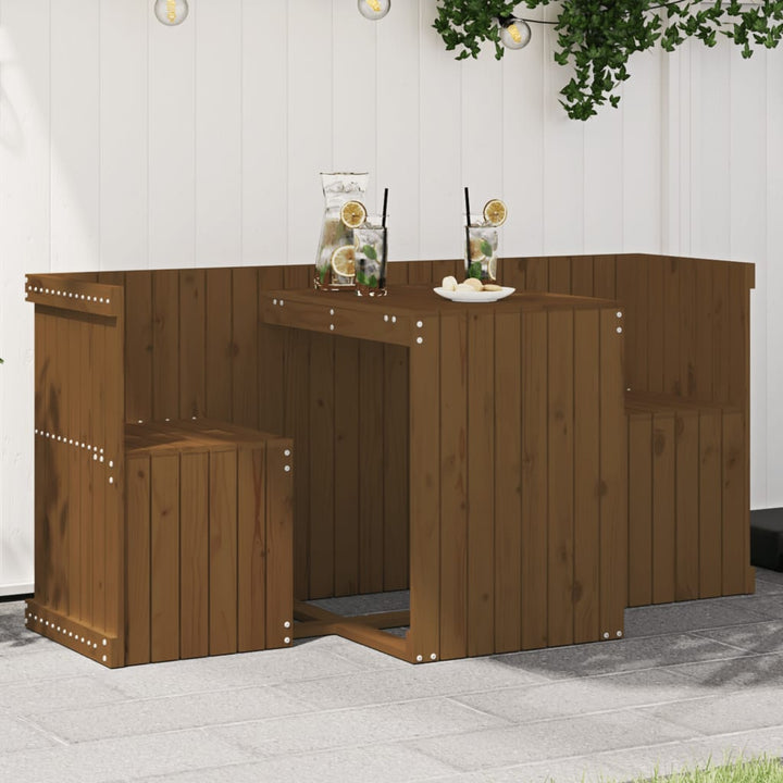 Set De Balcon Cu 2 Locuri, Lemn Masiv Douglas