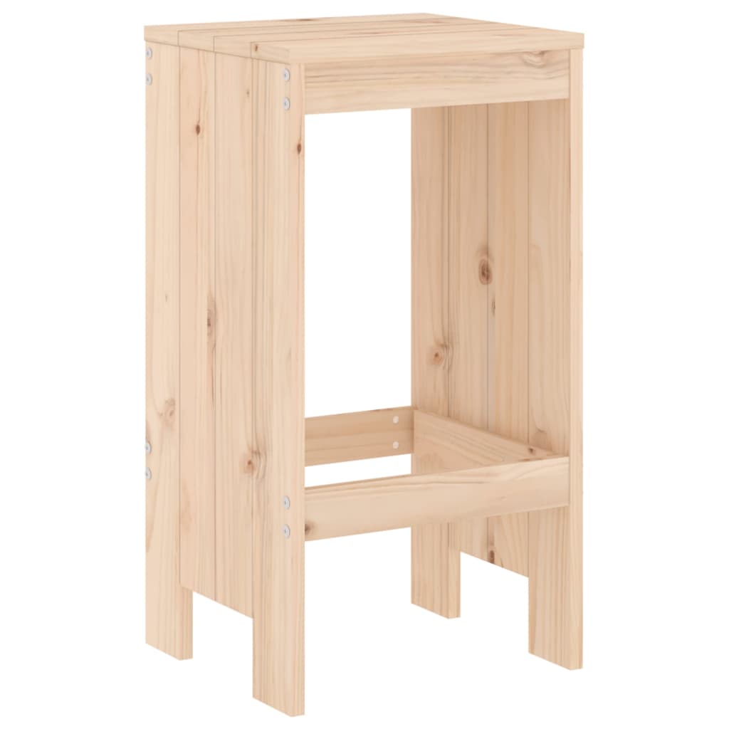 Taburete De Bar, 2 Buc., , Lemn Masiv De Pin