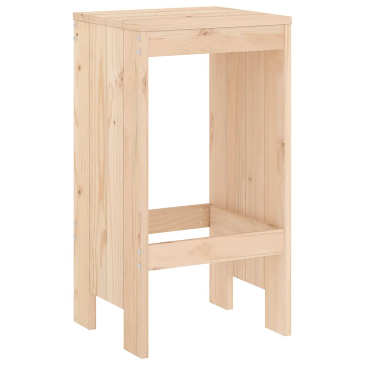 Taburete De Bar, 2 Buc., , Lemn Masiv De Pin