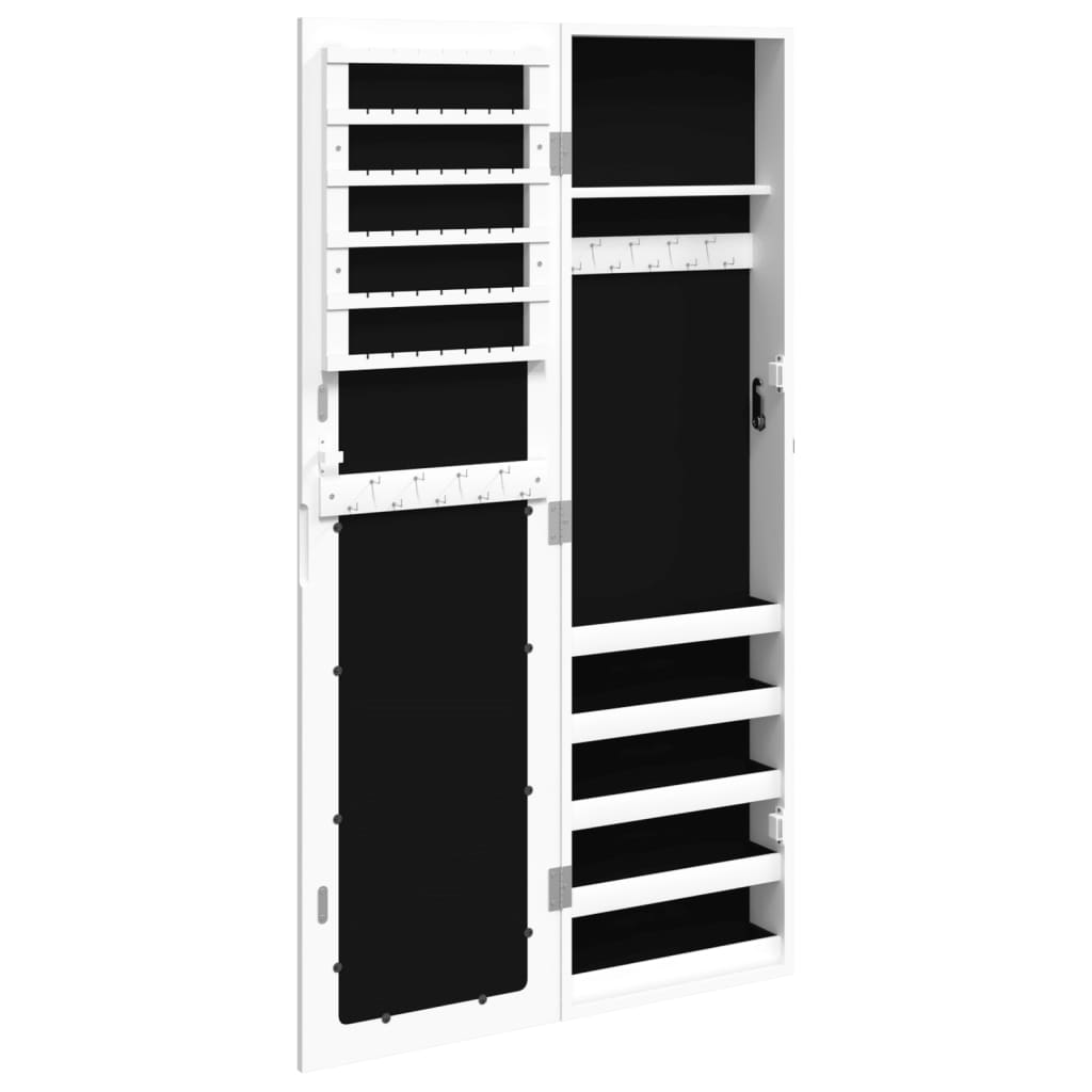 Dulap De Bijuterii Cu Oglindă De Perete, , 30X8,5X106 Cm