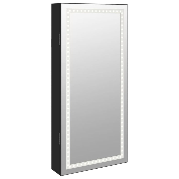 Dulap De Bijuterii Cu Oglindă Și Lumini Led, De Perete,