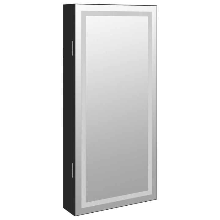 Dulap De Bijuterii Cu Oglindă Și Lumini Led, De Perete,