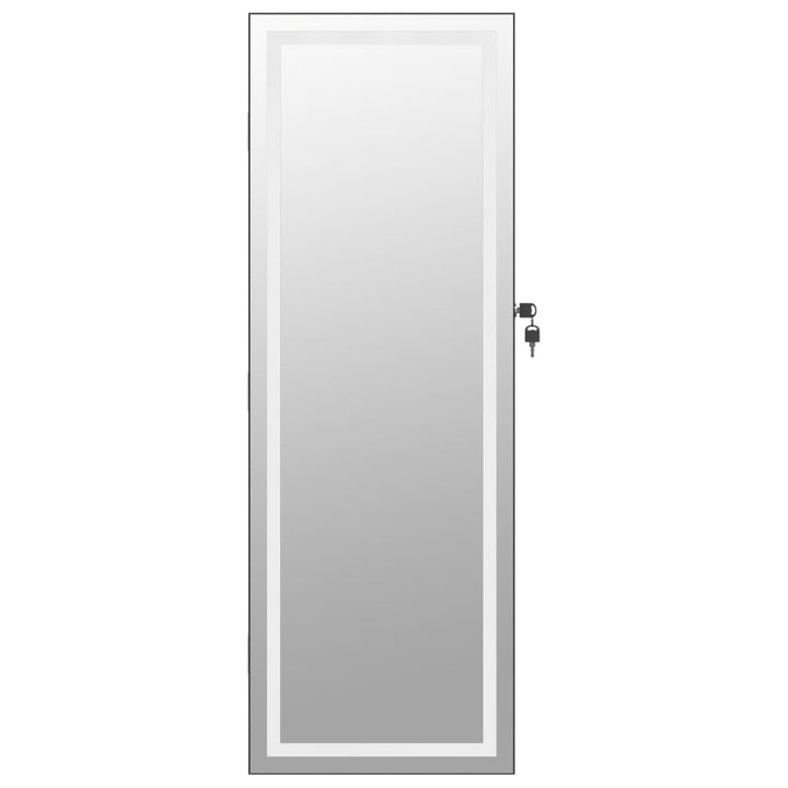 Dulap De Bijuterii Cu Oglindă Și Lumini Led, De Perete,