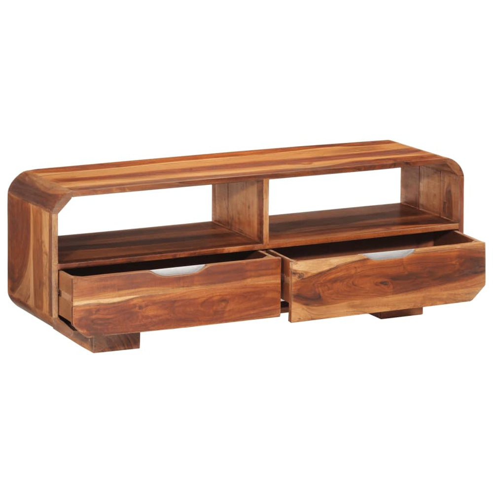 Comodă Tv, 110X30X40 Cm, Lemn Masiv De Acacia