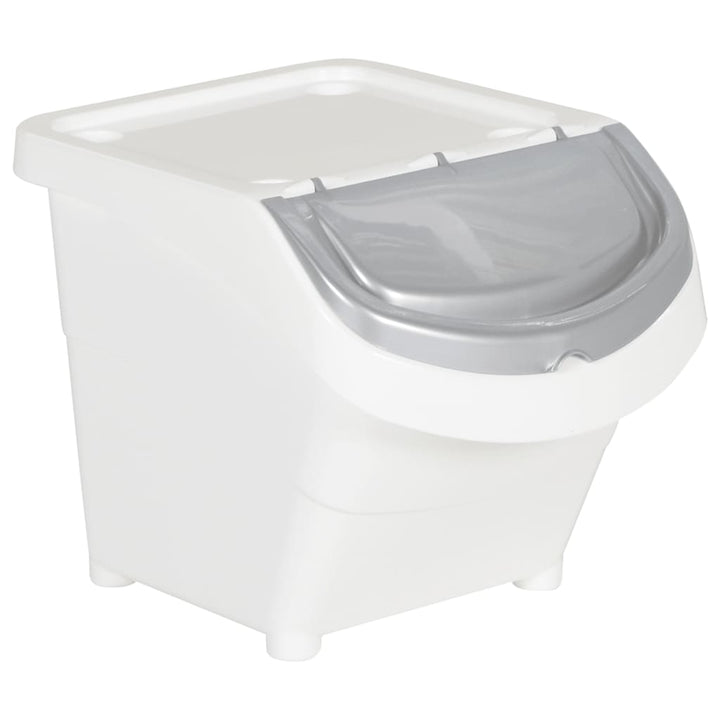 Coșuri De Gunoi Stivuibile Cu Capace, 3 Buc., , , Pp