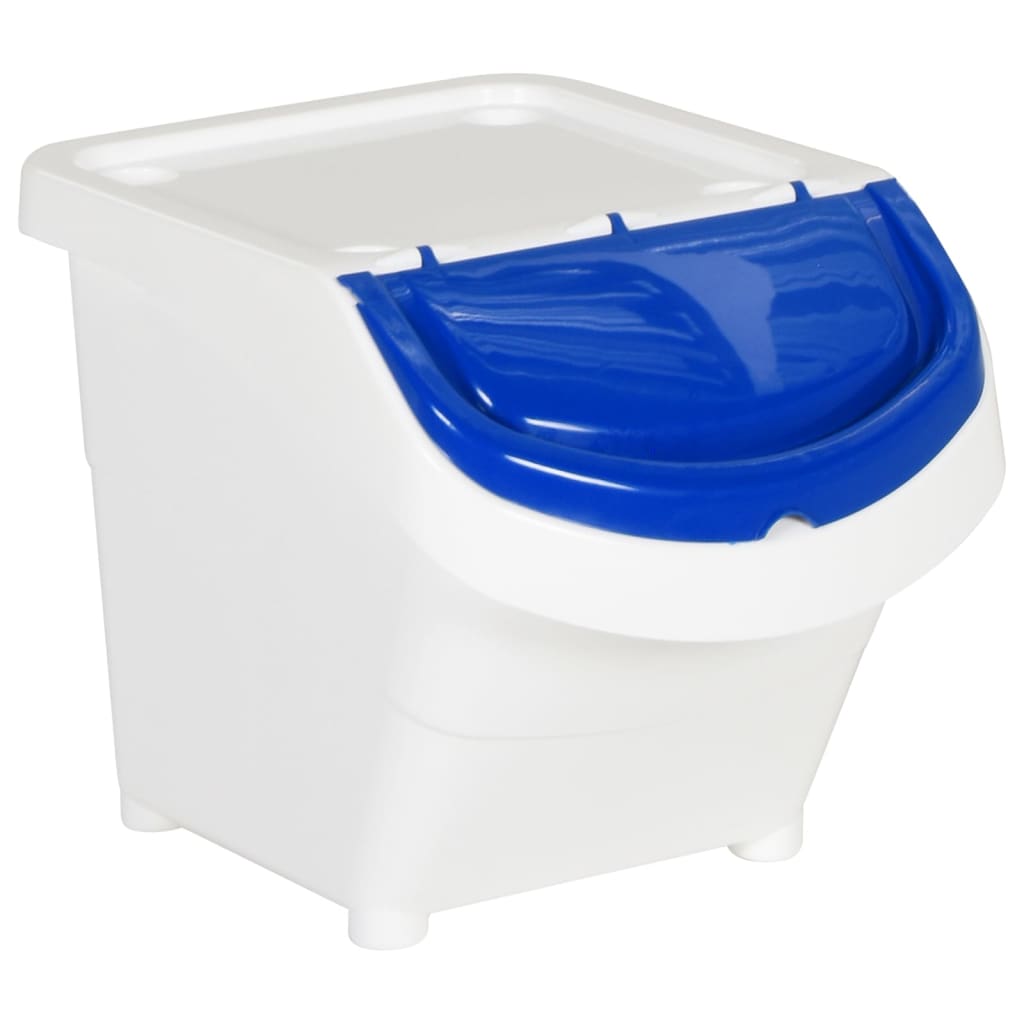 Coșuri De Gunoi Stivuibile Cu Capace, 3 Buc., , , Pp