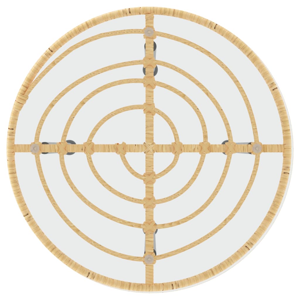 Set Mobilier De Grădină, 3 Piese, Poliratan