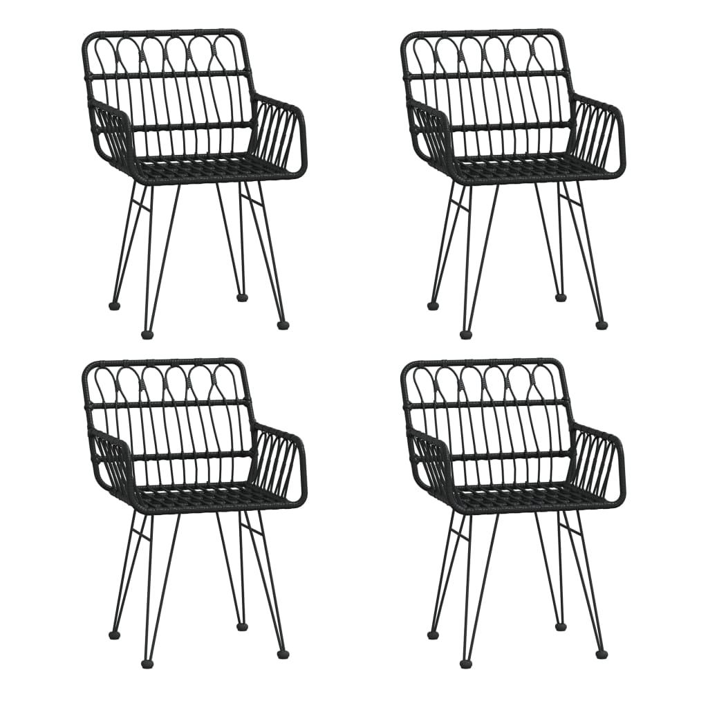 Set Mobilier De Grădină, 5 Piese, , Poliratan