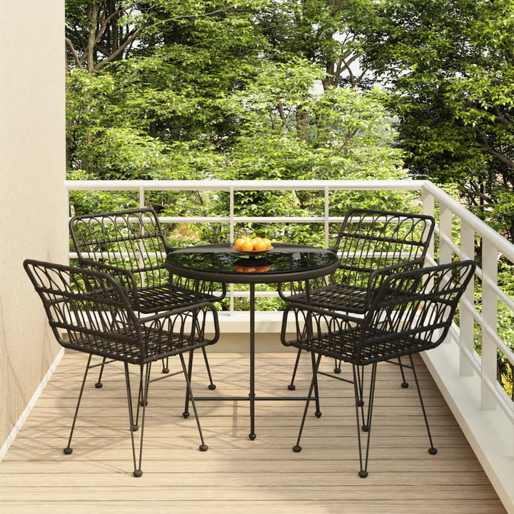 Set Mobilier De Grădină, 5 Piese, Poliratan