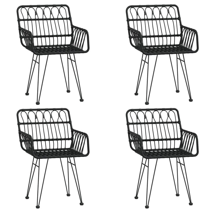 Set Mobilier De Grădină, 5 Piese, , Poliratan