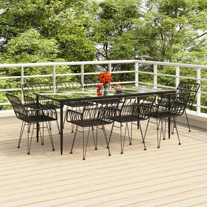 Set Mobilier De Grădină, 5 Piese, , Poliratan