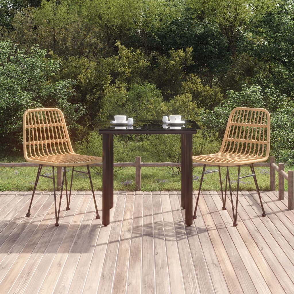 Set Mobilier De Grădină, 7 Piese, , Poliratan