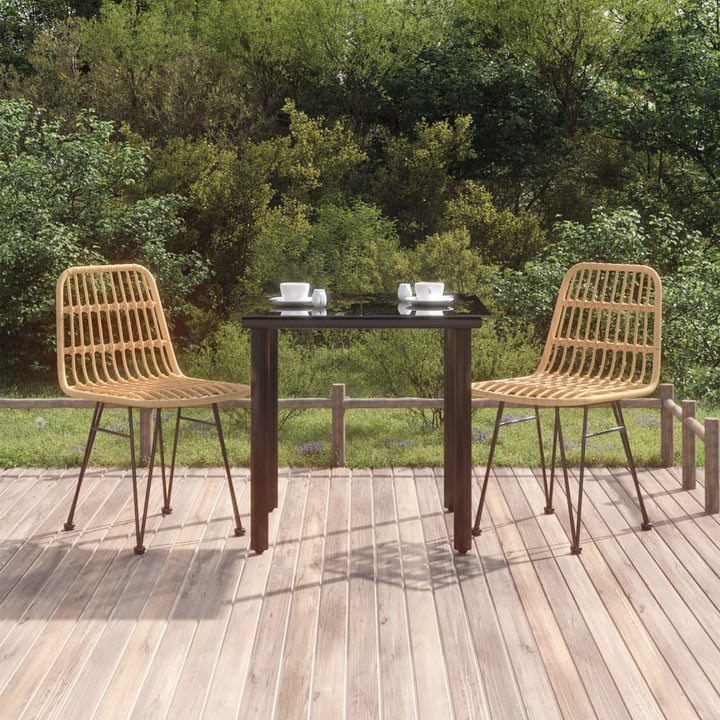 Set Mobilier De Grădină, 7 Piese, , Poliratan