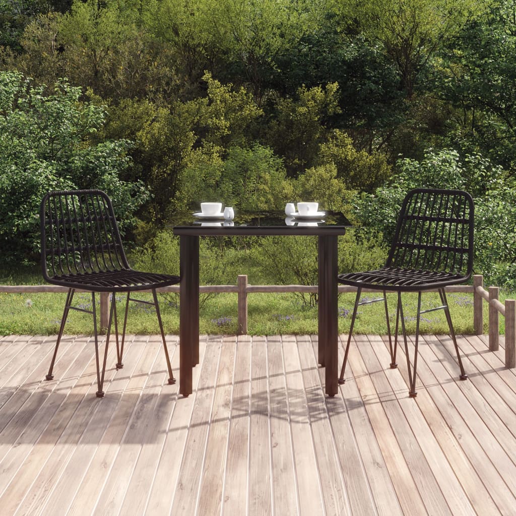 Set Mobilier De Grădină, 7 Piese, , Poliratan