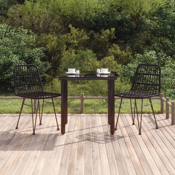 Set Mobilier De Grădină, 7 Piese, , Poliratan