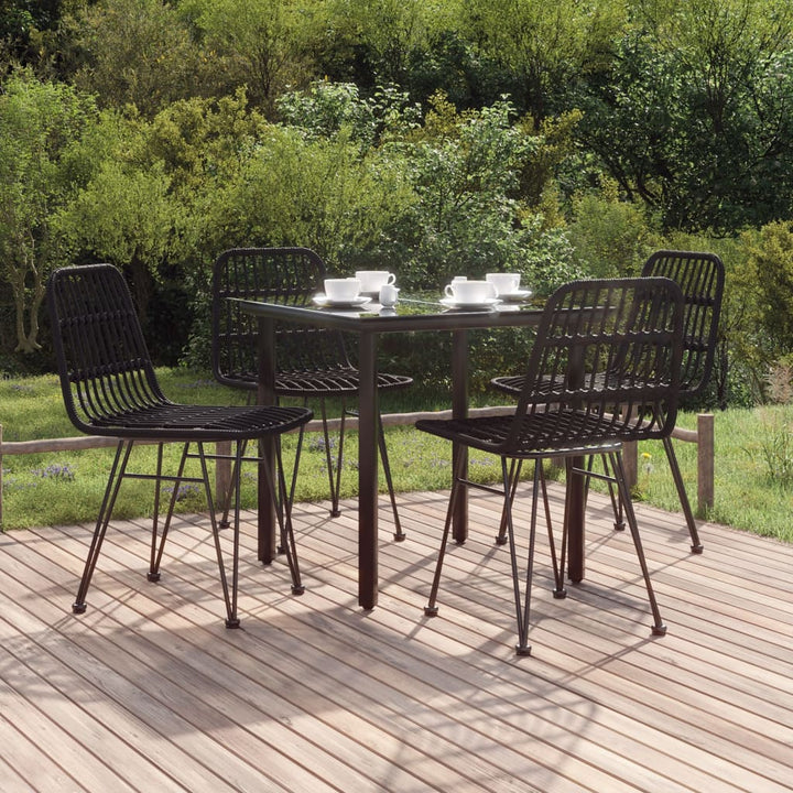 Set Mobilier De Grădină, 7 Piese, , Poliratan