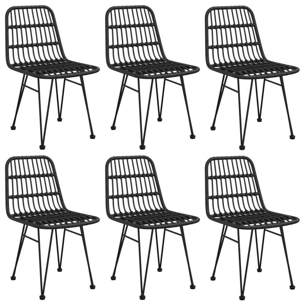 Set Mobilier De Grădină, 7 Piese, , Poliratan