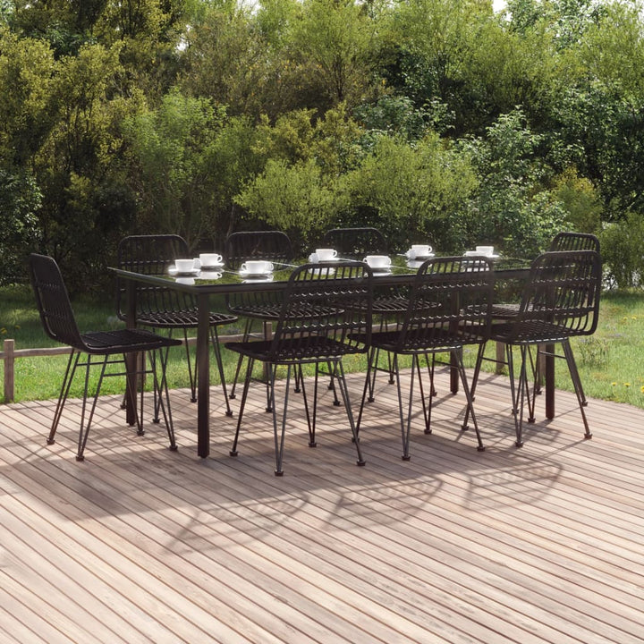 Set Mobilier De Grădină, 7 Piese, , Poliratan