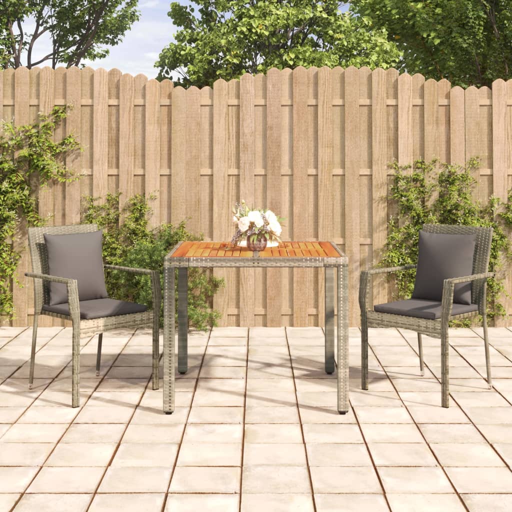 Set Mobilier Grădină Cu Perne, 9 Piese, , Poliratan