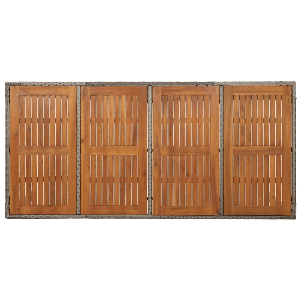 Set Mobilier Grădină Cu Perne, 9 Piese, , Poliratan