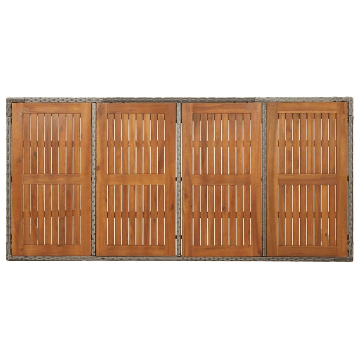Set Mobilier Grădină Cu Perne, 9 Piese, , Poliratan