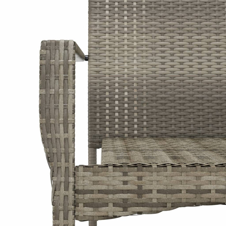Set Mobilier Grădină Cu Perne, 9 Piese, , Poliratan