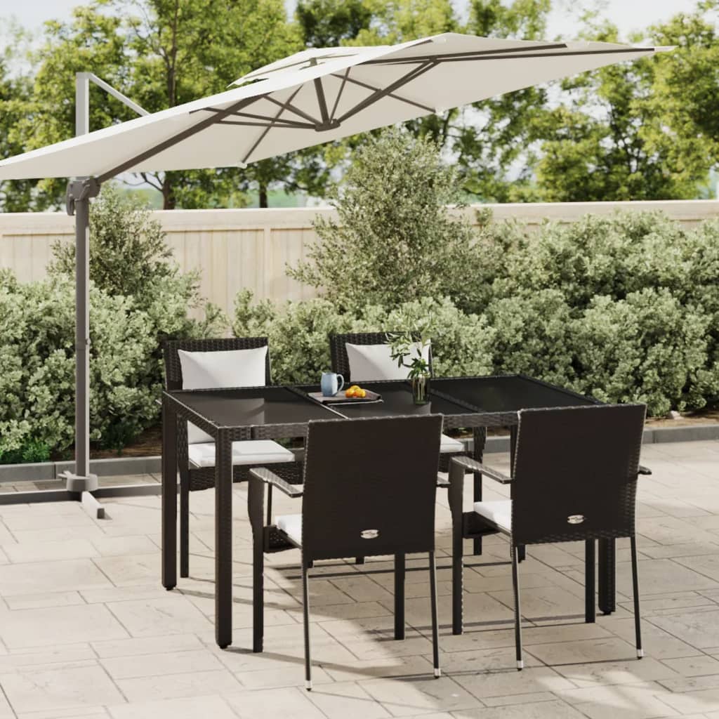 Set Mobilier De Grădină Cu Perne, 7 Piese, , Poliratan