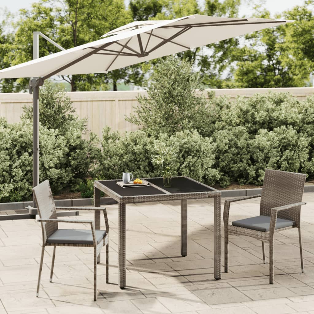 Set Mobilier De Grădină Cu Perne, 7 Piese, , Poliratan