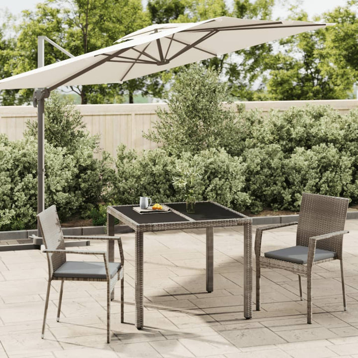Set Mobilier De Grădină Cu Perne, 7 Piese, , Poliratan