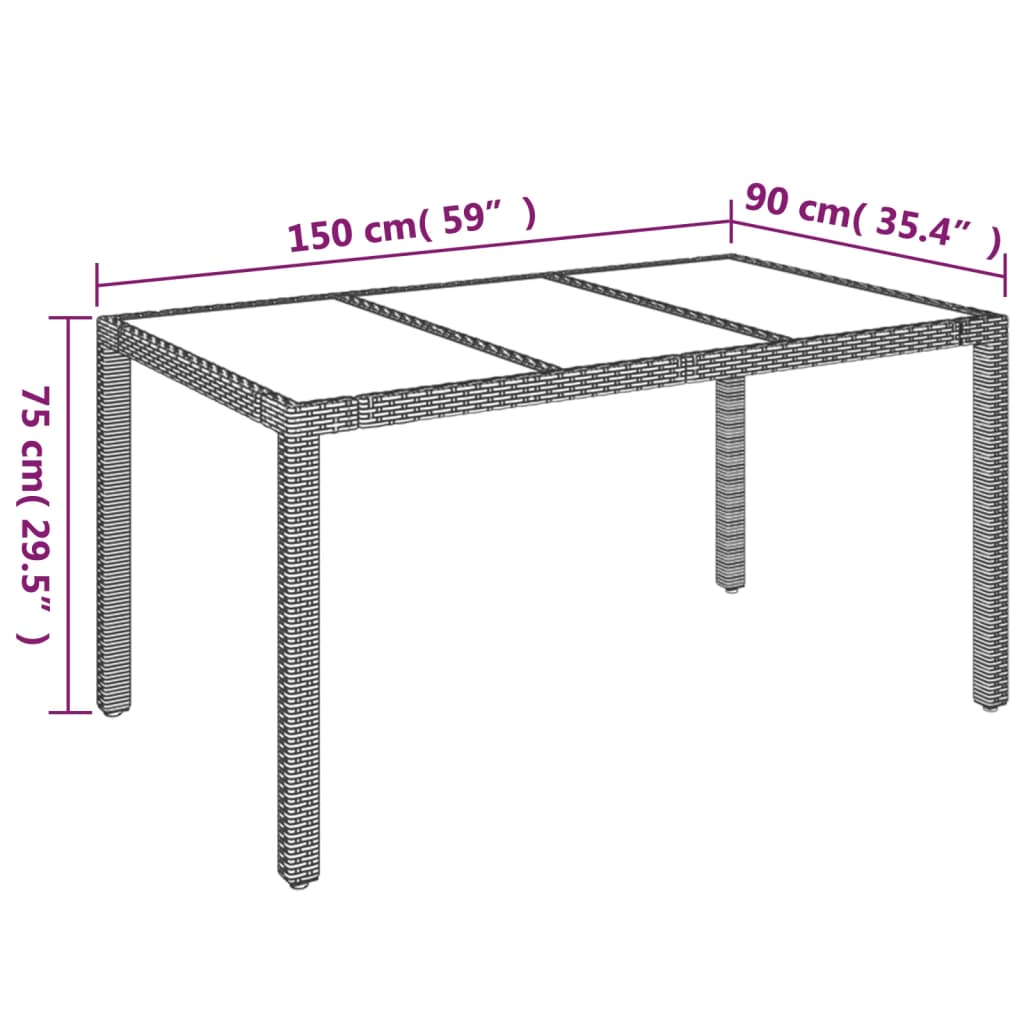 Set Mobilier De Grădină Cu Perne, 7 Piese, , Poliratan