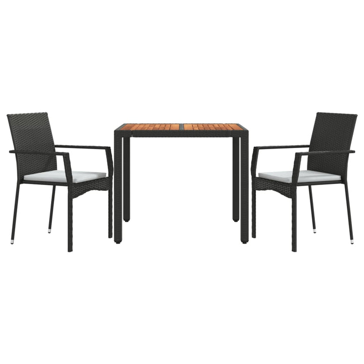 Set Mobilier De Grădină Cu Perne, 3 Piese, , Poliratan