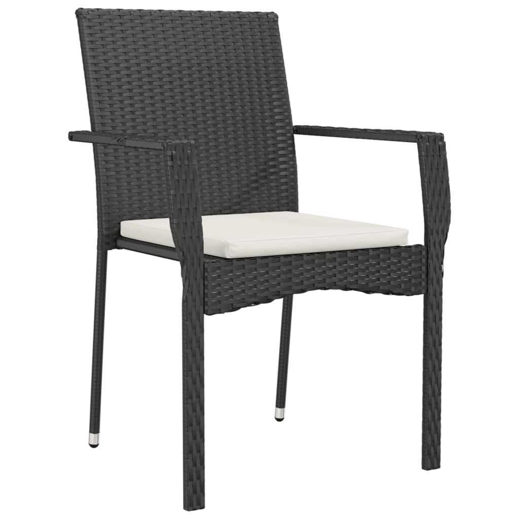 Set Mobilier De Grădină Cu Perne, 3 Piese, , Poliratan