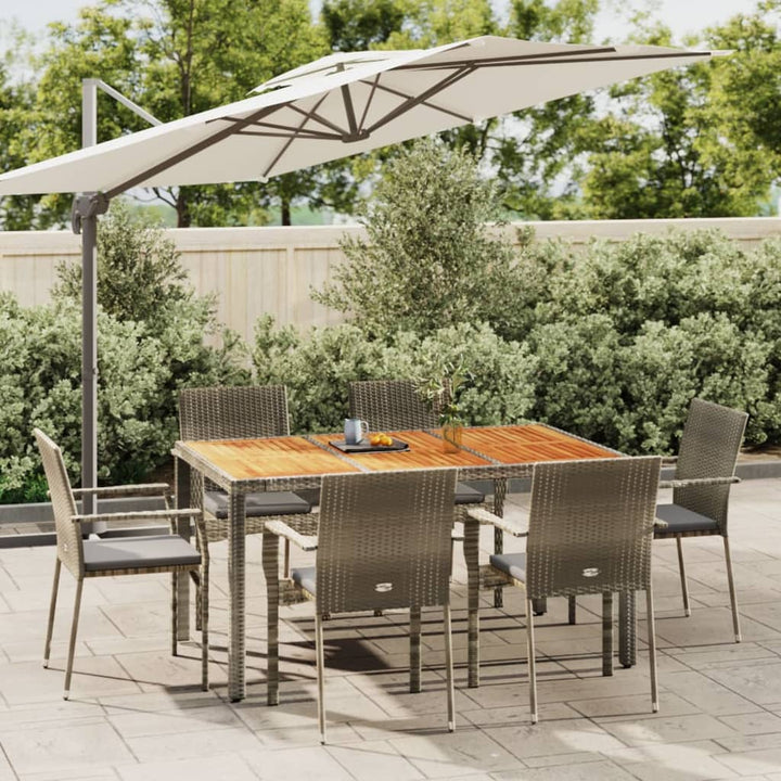 Set Mobilier De Grădină Cu Perne, 3 Piese, , Poliratan