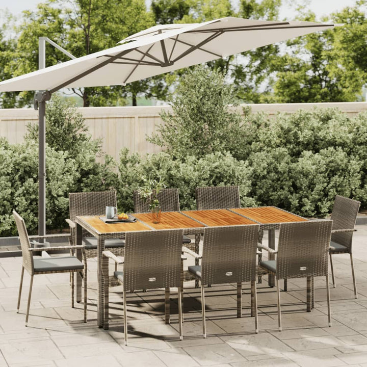 Set Mobilier De Grădină Cu Perne, 3 Piese, , Poliratan